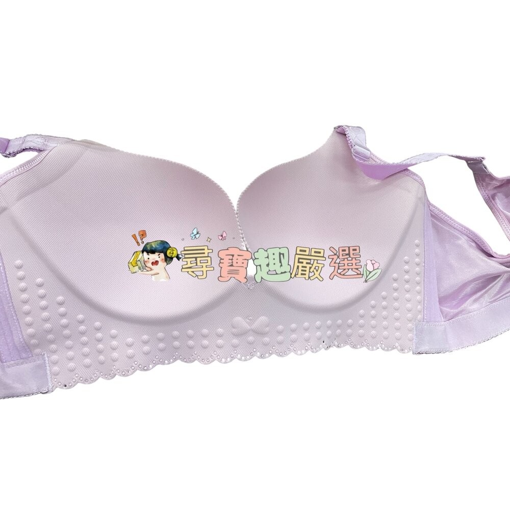 灰色美背 大尺碼內衣 50/115 附胸墊/粉色前扣素面無痕大尺碼內衣 48/110/淺紫色素面大尺碼內衣 48/110-規格圖6
