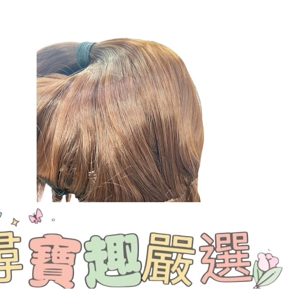 造型髮片 假髮 長髮 整頂假髮 粉紫色波浪長髮挑染棕/波浪亞麻灰長髮/短髮 藍紫色/灰色挑染黑色/帶辦子扎馬尾棕色假髮/-細節圖4