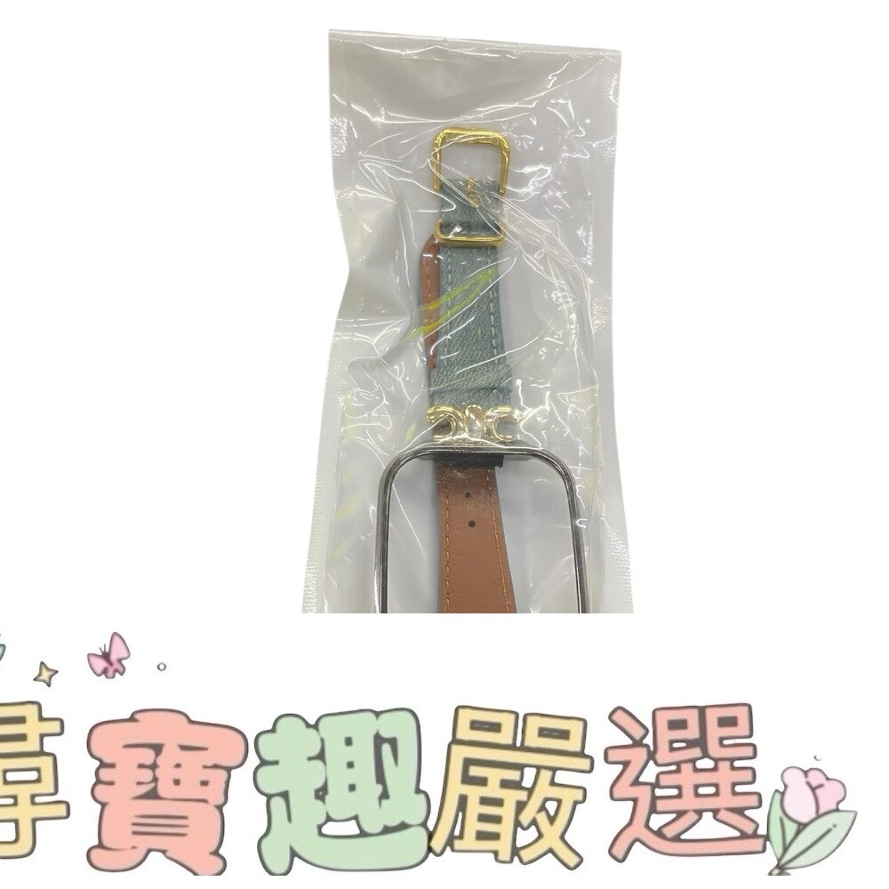 智能手錶錶帶 牛仔皮革/橡膠錶帶-細節圖6