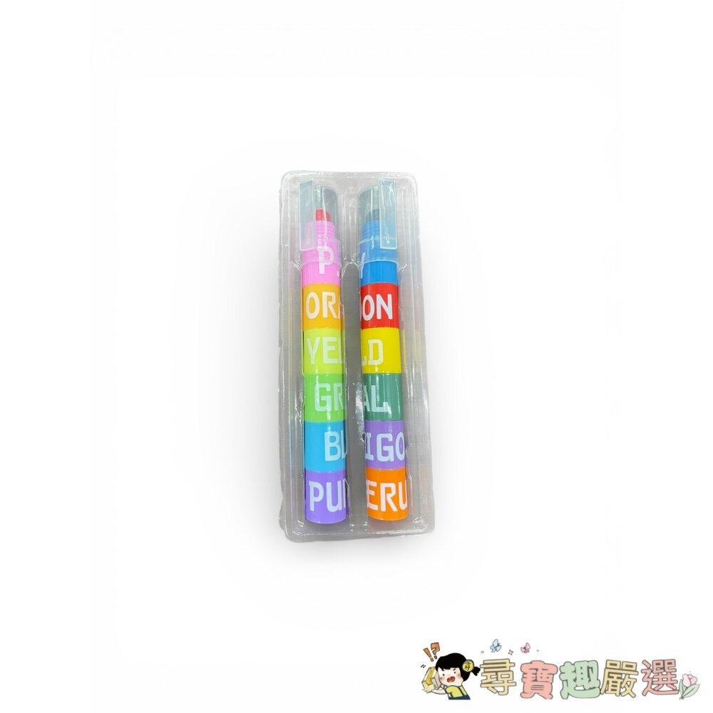 SPLICING 12色螢光炫彩棒 蠟筆 彩色筆 固體螢光筆現貨-細節圖2
