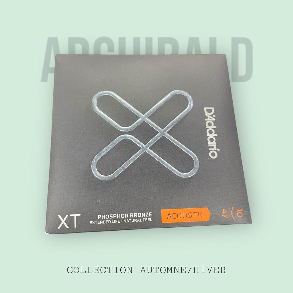 美國品牌 D'Addario XT系列磷青銅塗層民謠吉他弦10-47/12-53/XS系列磷青銅塗層民謠吉他弦10-47-規格圖7