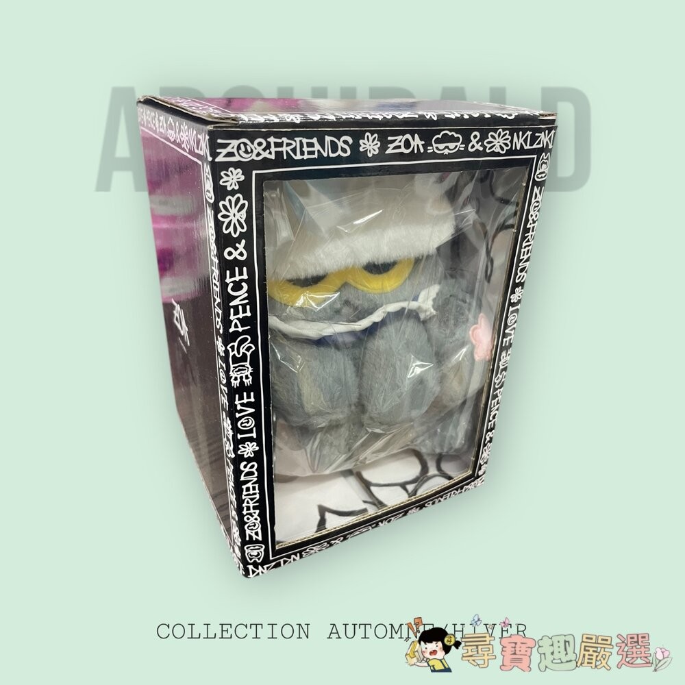 ZOA  FRIENDS ZOA 灰色貓頭鷹(大)/ZOA 灰色貓頭鷹(小)/ZOA  FRIENDS 白色太陽花(-細節圖2