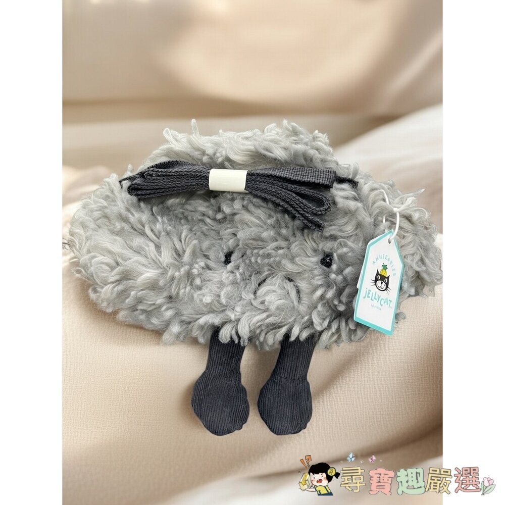 Jellycat 炸毛企鵝 / 跳岩企鵝 絨毛玩偶/Jellycat Amuseables 系列 紅色大腦/吐司/灰色雲-細節圖4