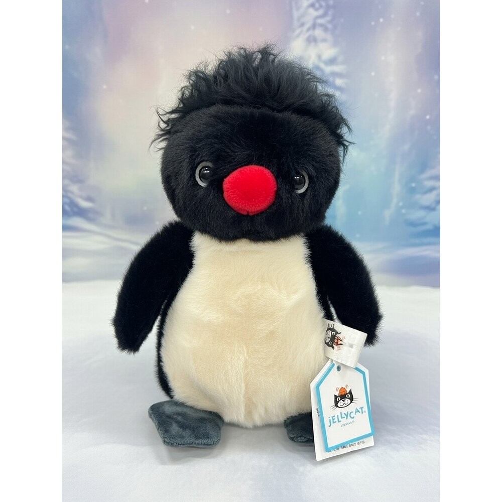 Jellycat 炸毛企鵝 / 跳岩企鵝 絨毛玩偶/Jellycat Amuseables 系列 紅色大腦/吐司/灰色雲-規格圖5