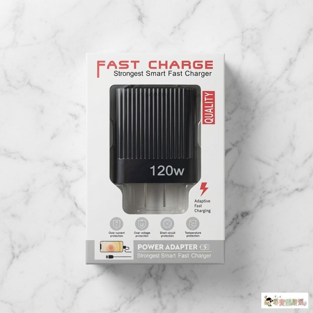 *尋寶趣嚴選*現貨 24h出貨 120W 氮化鎵快速充電頭 黑/白 [平行輸入]現貨-細節圖5