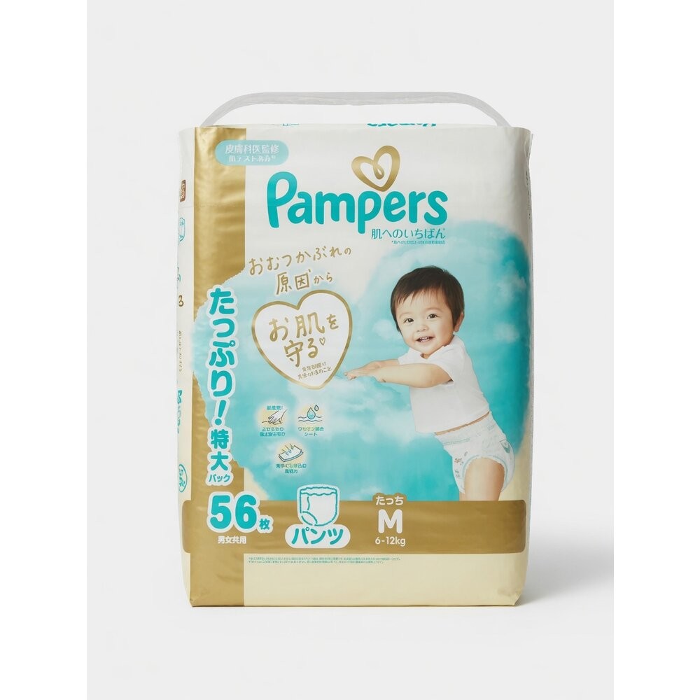 Pampers 幫寶適日本境內版 褲型尿布 6~12kg中碼(M)56枚/褲型尿布XL 12-22kg42枚/尿布褲型X-規格圖5