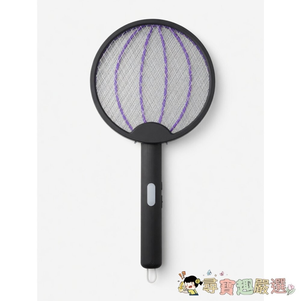 ELECTRIC MOSQUITO SWATTER 180度旋轉式折疊電蚊拍 黑色/白色現貨-細節圖3