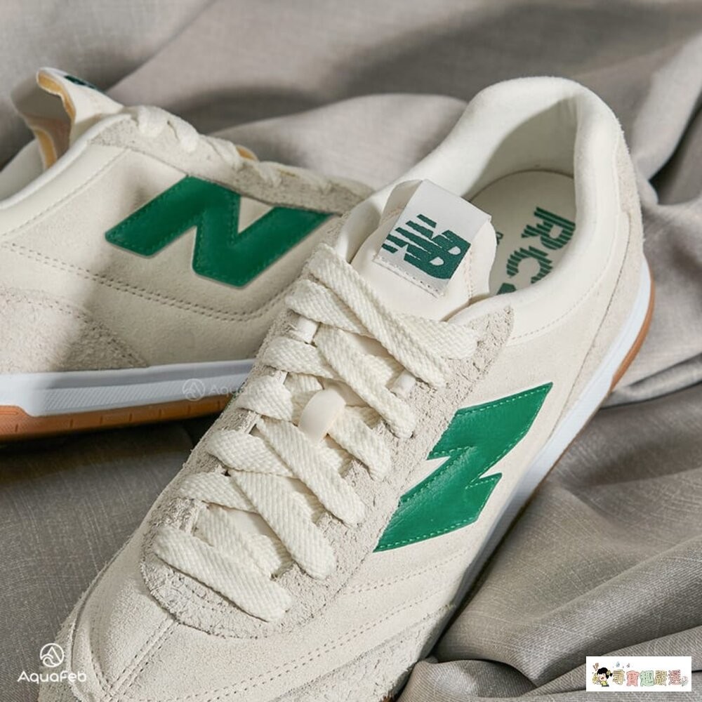 現貨 正品  New Balance NB RC42 休閒鞋,URC42HG US5.5, 白綠 12-2現貨-細節圖3