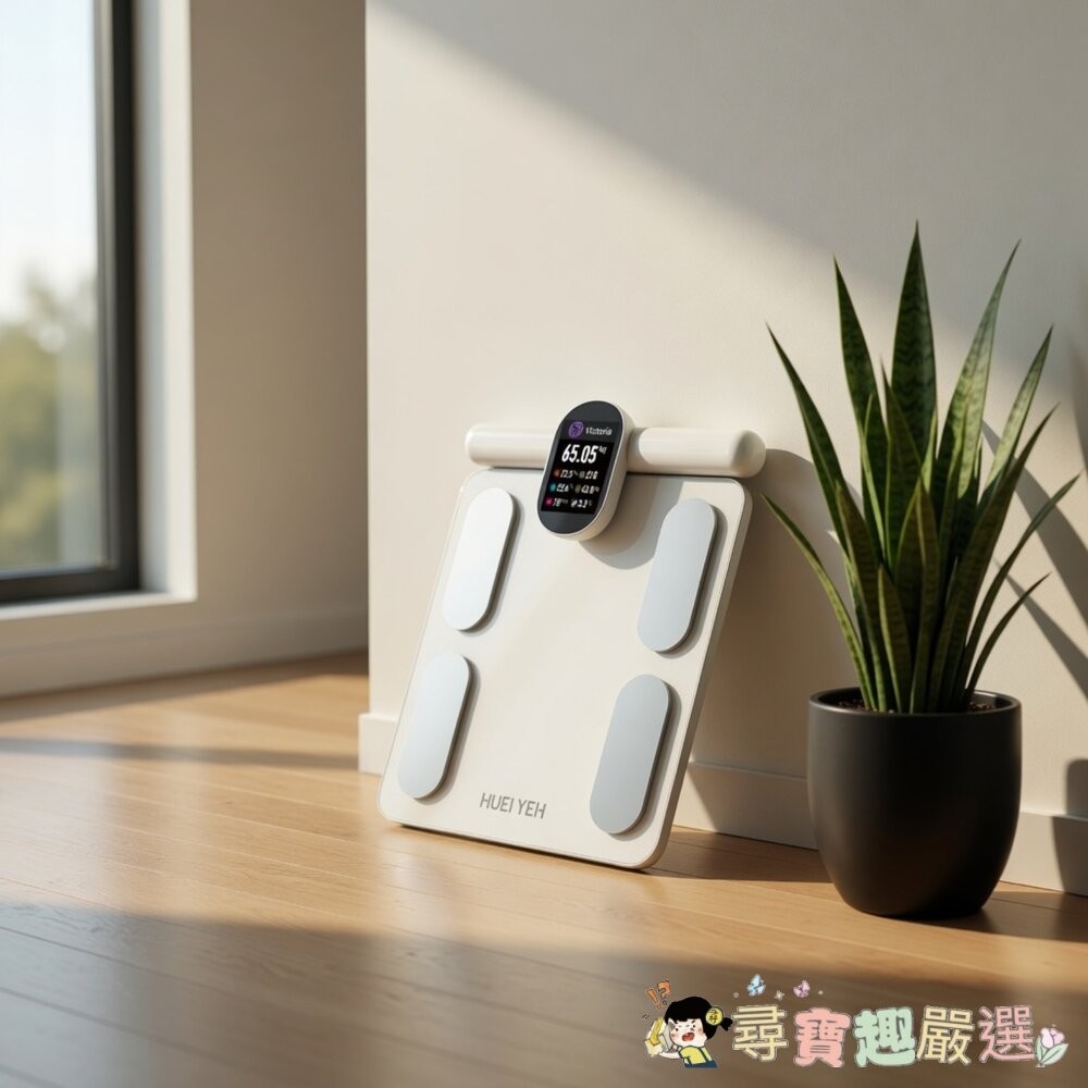 八電極智能體脂計, HYG-P100, 白色, 1台現貨-細節圖2