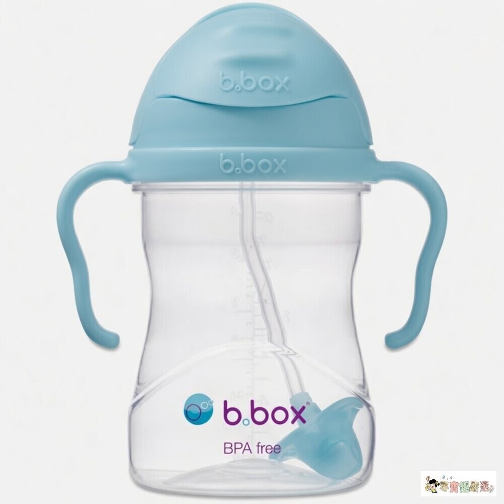 現貨[全新盒損] b.box 防漏學習水杯 240ml, 馬卡龍灰/馬卡龍藍, 6個月以上適用, 1個 11-4現貨-細節圖4