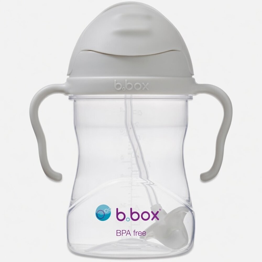 現貨[全新盒損] b.box 防漏學習水杯 240ml, 馬卡龍灰/馬卡龍藍, 6個月以上適用, 1個 11-4現貨-規格圖5