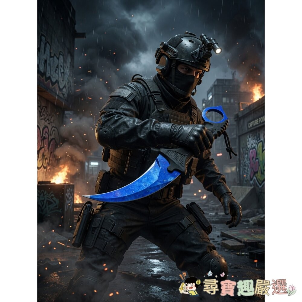 *尋寶趣嚴選*露營 必備 當日出貨 爪刀 (Karambit) 隕石/霓虹/星空現貨-細節圖4