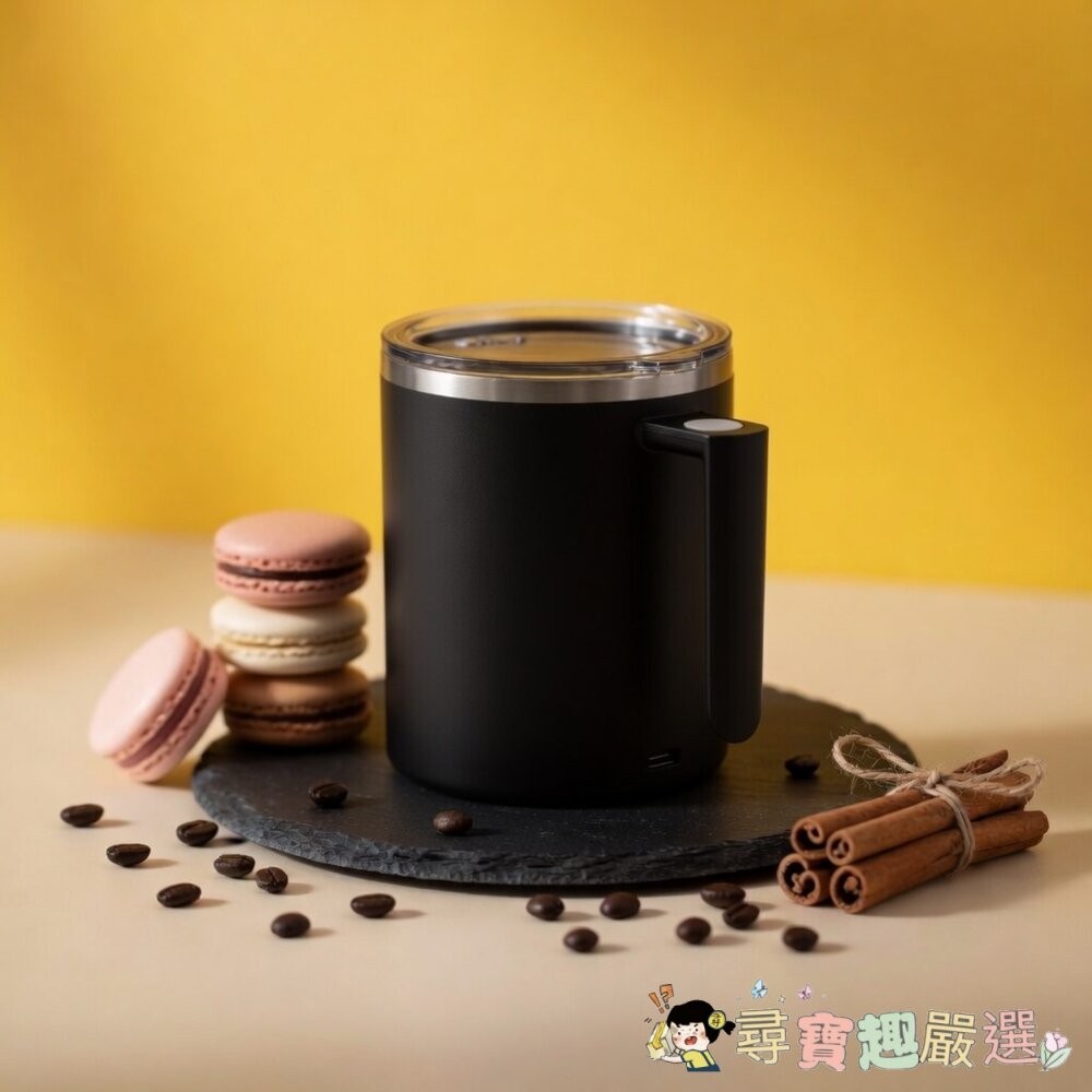 *尋寶趣嚴選*餐廚 推薦 當日出貨 mufasa 電動磁力攪拌杯 升級款 miban2 黑色/粉色 360ml [盒損]-細節圖2