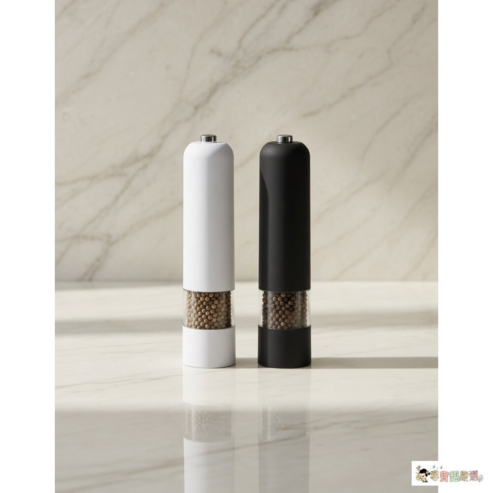 *尋寶趣嚴選*Kyhome 電動胡椒研磨器/家用研磨罐/調味罐/香料罐 黑色, 100ml[盒損] 11-5現貨-細節圖2