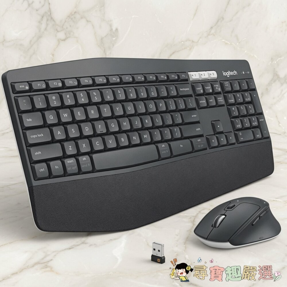 *尋寶趣嚴選* 無線 鍵盤滑鼠 藍芽 logitech 羅技 MK850 PERFORMANCE無線滑鼠鍵盤組[九成新]-細節圖2