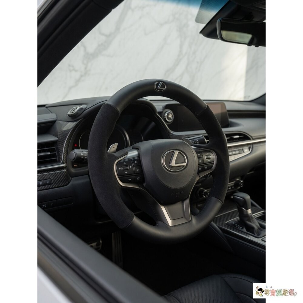 *尋寶趣嚴選* 現貨 24hr出貨 LEXUS 止滑/高耐磨/高韌性/透氣吸汗 純正牛皮方向盤套, M, 環太平洋現貨-細節圖2