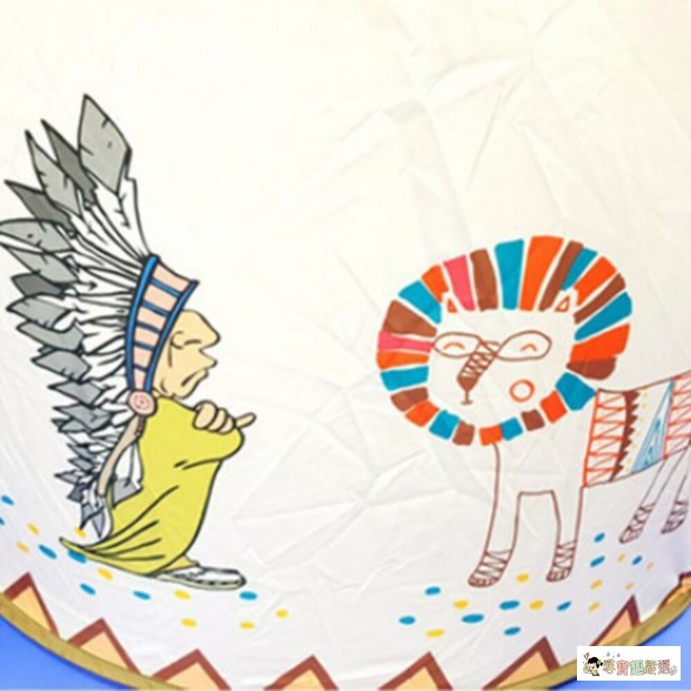 現貨 PAPASTOY 孩童印第安遊戲帳篷, 116 x 116 x 123cm 11-1現貨-細節圖3