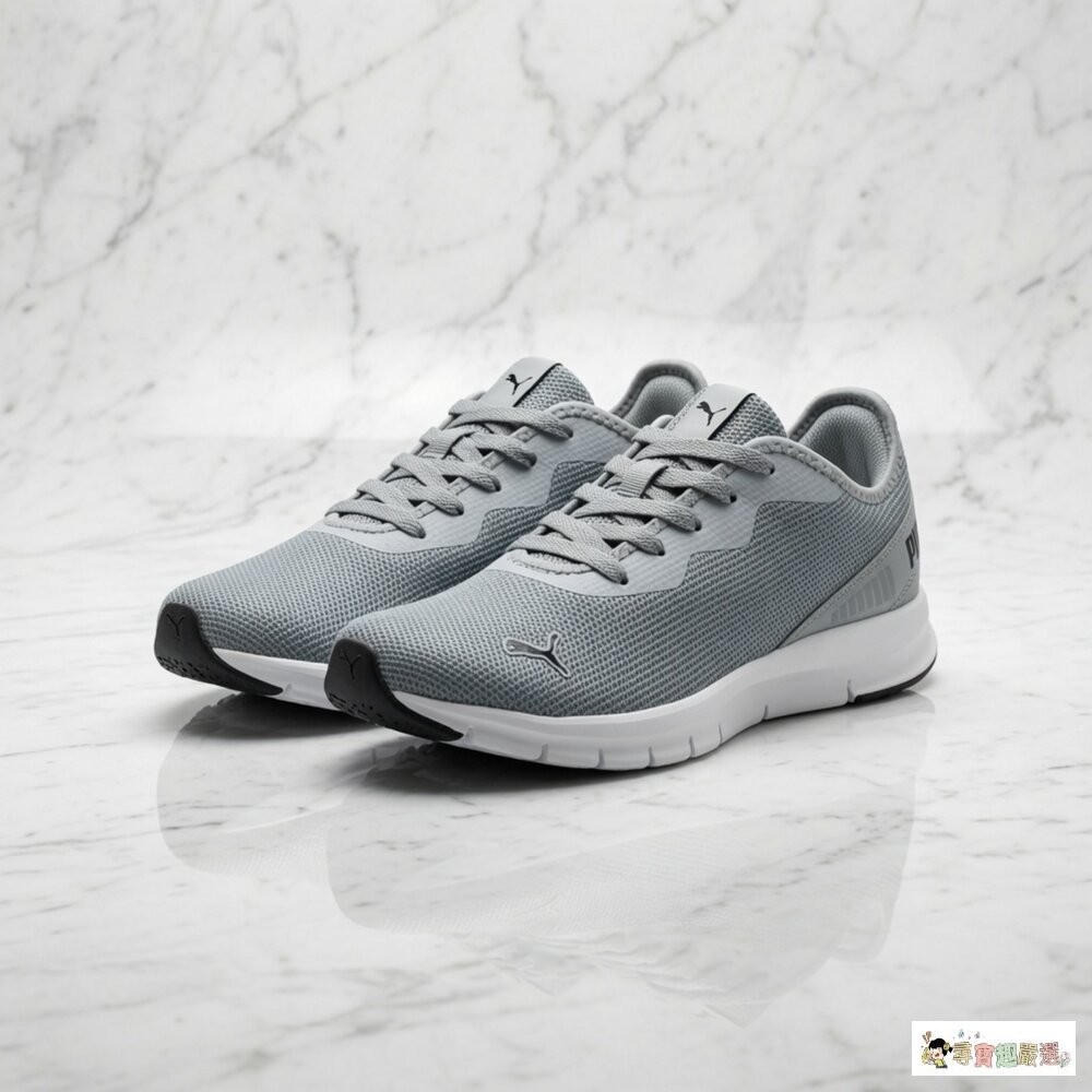 PUMA 男款 Hustle V2 運動慢跑鞋, 灰色, 25.5cm  12-2現貨-細節圖3