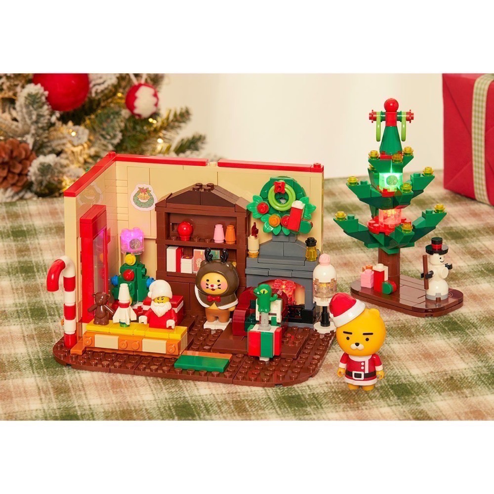 [KAKAO FRIENDS] 內有多款 積木 萊恩 聖誕禮物 玩具店 交換禮物 限量 春植 聖誕節 偷偷摸摸🐢-細節圖4