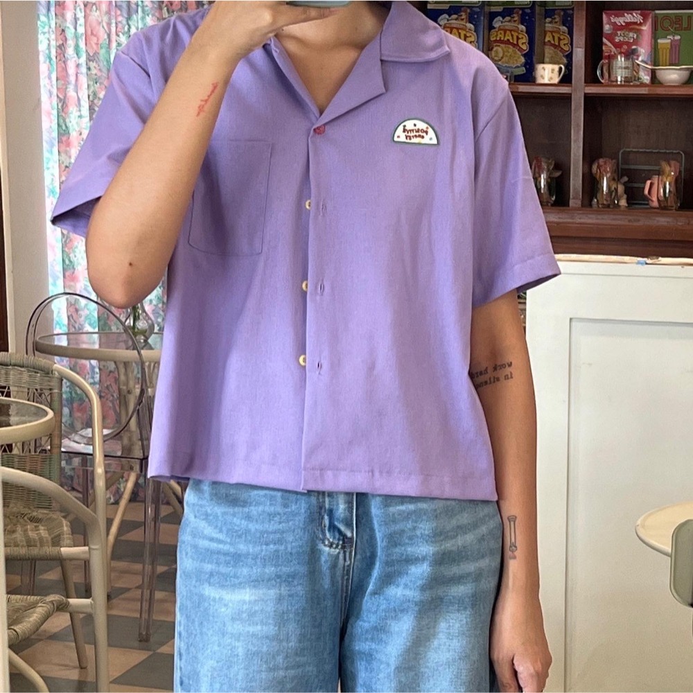 [DAUGHTERSTUFFS] 服飾 短袖 泰國品牌 女生上衣 刺繡衣服 泰國代購 衣服 泰國 偷偷摸摸 🐢-細節圖2