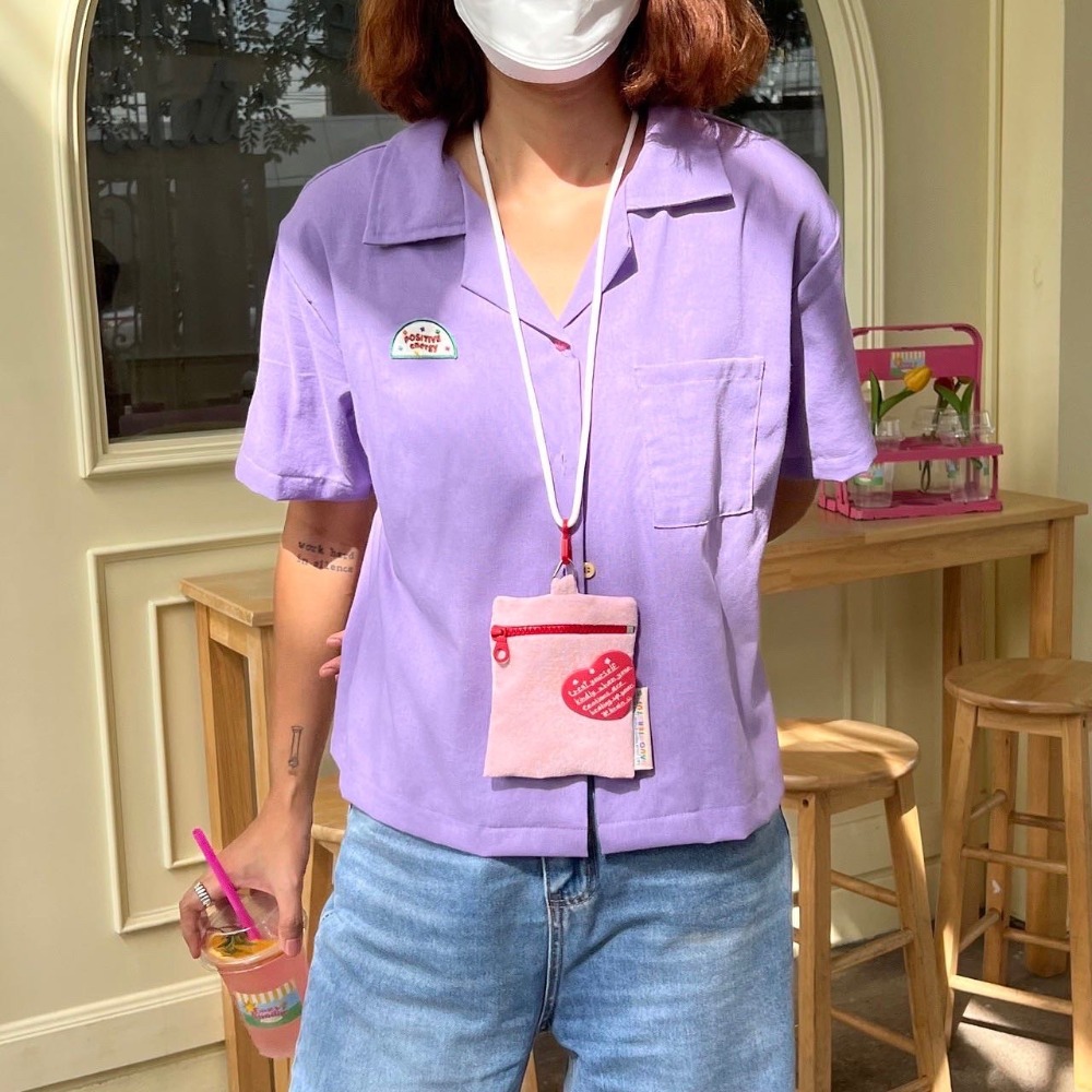 [DAUGHTERSTUFFS] 服飾 短袖 泰國品牌 女生上衣 刺繡衣服 泰國代購 衣服 泰國 偷偷摸摸 🐢-細節圖3