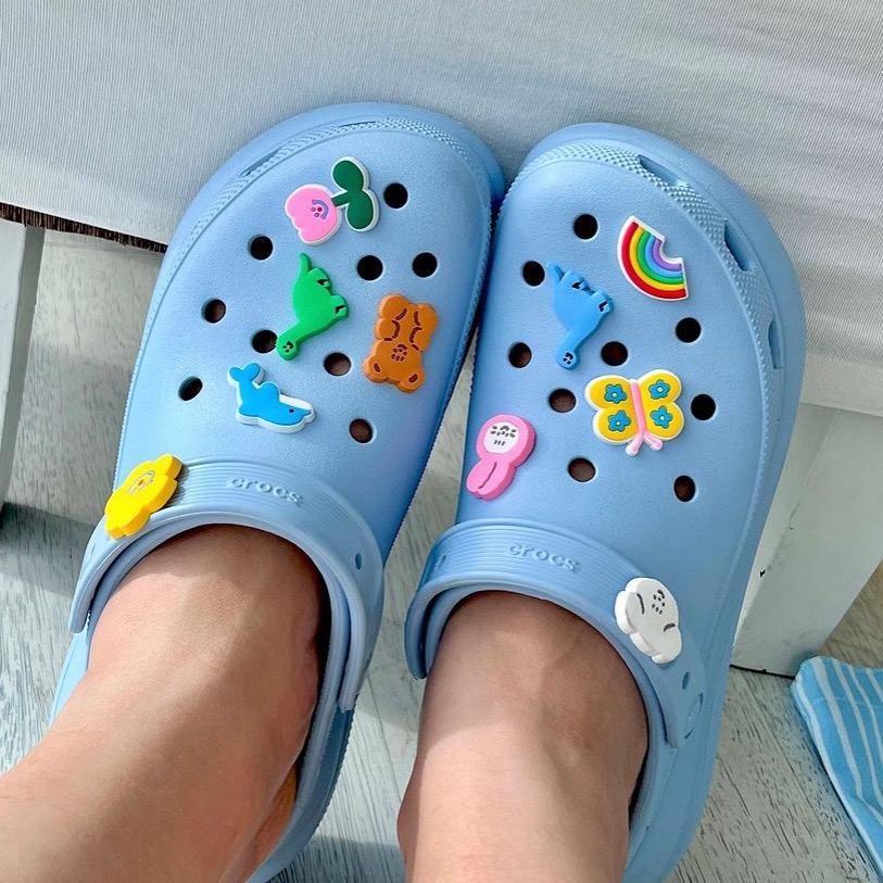 [STICKER4ev]  恐龍 鞋扣 crocs 泰國 文創 恐龍吊飾 鞋扣 偷偷摸摸🐢-細節圖4