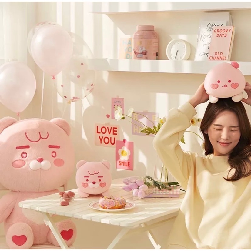 [KAKAO FRIENDS] 萊恩 情人節 七夕情人節 情人節禮物 粉紅萊恩 桃子 韓國代購 韓國  偷偷摸摸🐢-細節圖2