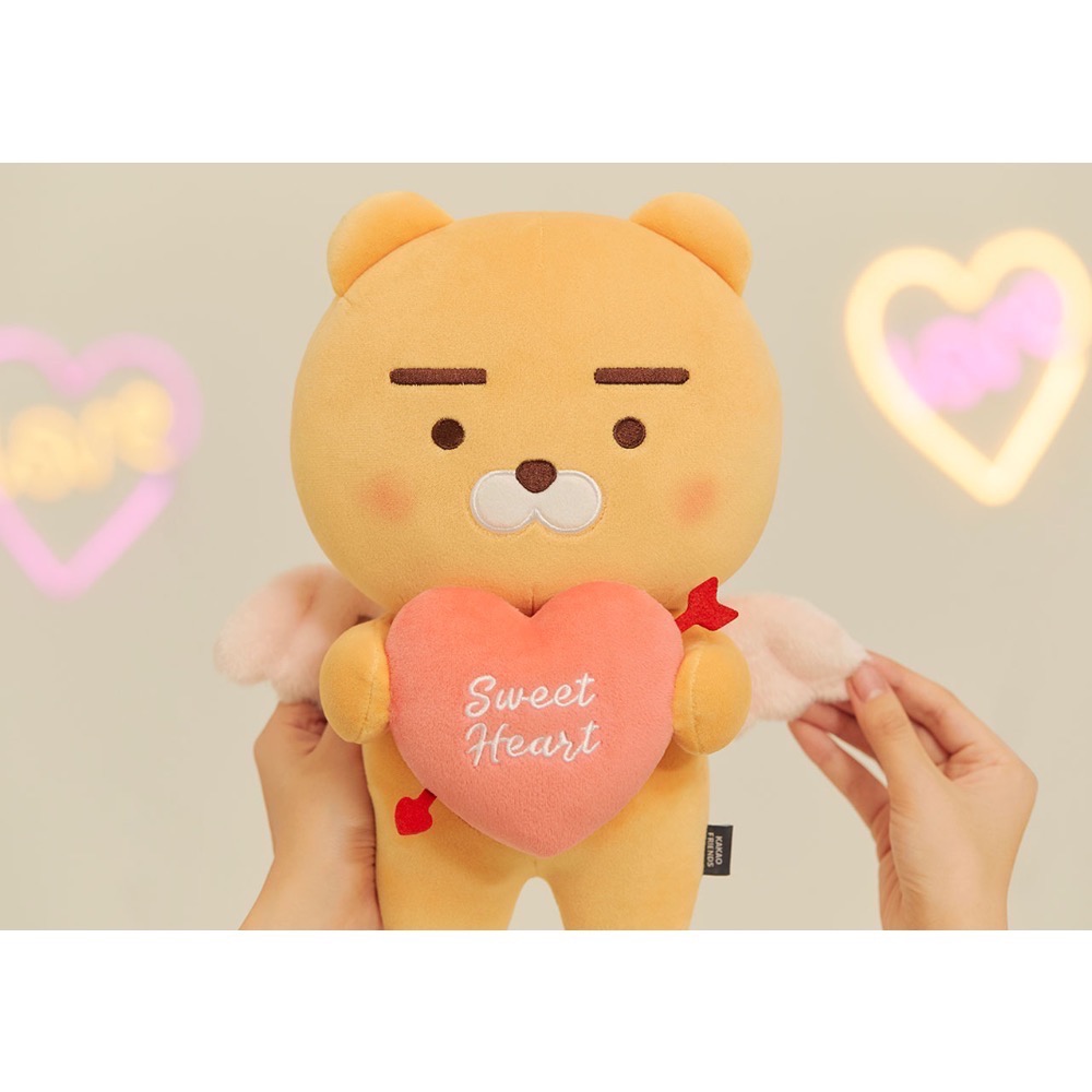 [KAKAO FRIENDS] 萊恩 情人節 七夕情人節 情人節禮物 粉紅萊恩 桃子 韓國代購 韓國  偷偷摸摸🐢-細節圖9