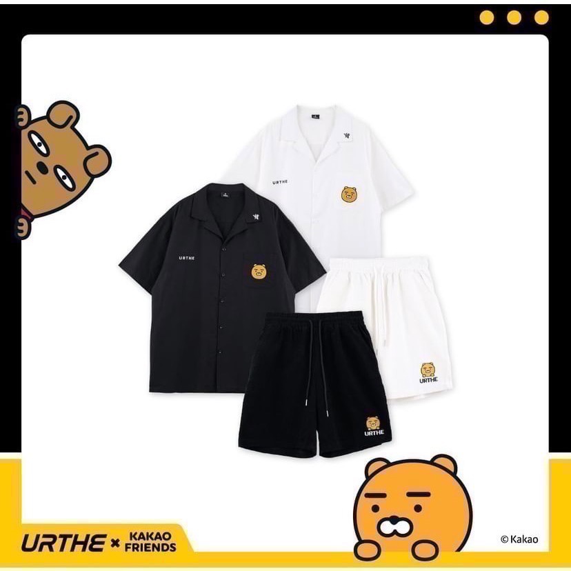 [KAKAO FRIENDS] 泰國聯名 URTHE 短袖 T恤 萊恩 桃子 春植 NEO 漁夫帽 短褲 偷偷摸摸🐢-細節圖2