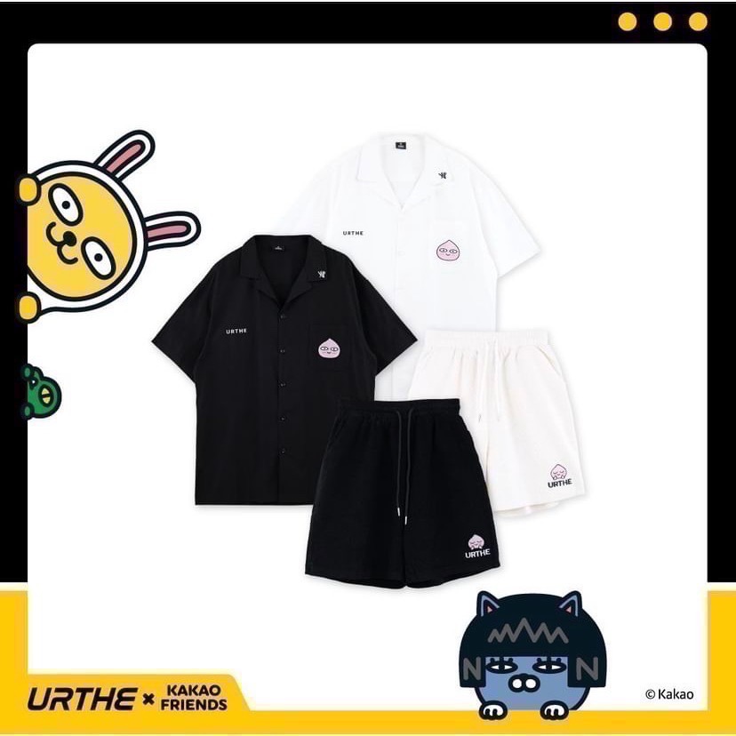 [KAKAO FRIENDS] 泰國聯名 URTHE 短袖 T恤 萊恩 桃子 春植 NEO 漁夫帽 短褲 偷偷摸摸🐢-細節圖3
