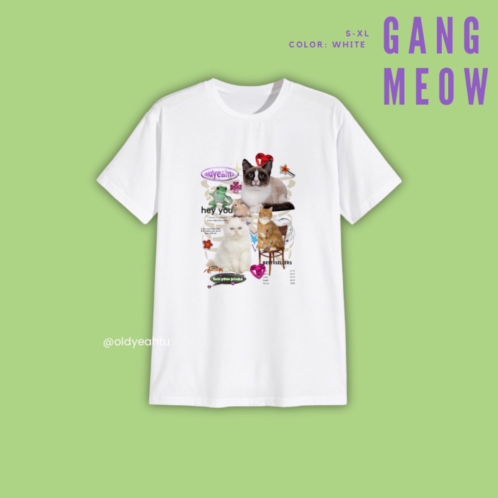 [OLDYEAHTU] 短袖 T恤 泰國品牌 泰國代購 貓咪 青蛙 泰國 偷偷摸摸🐢-細節圖2
