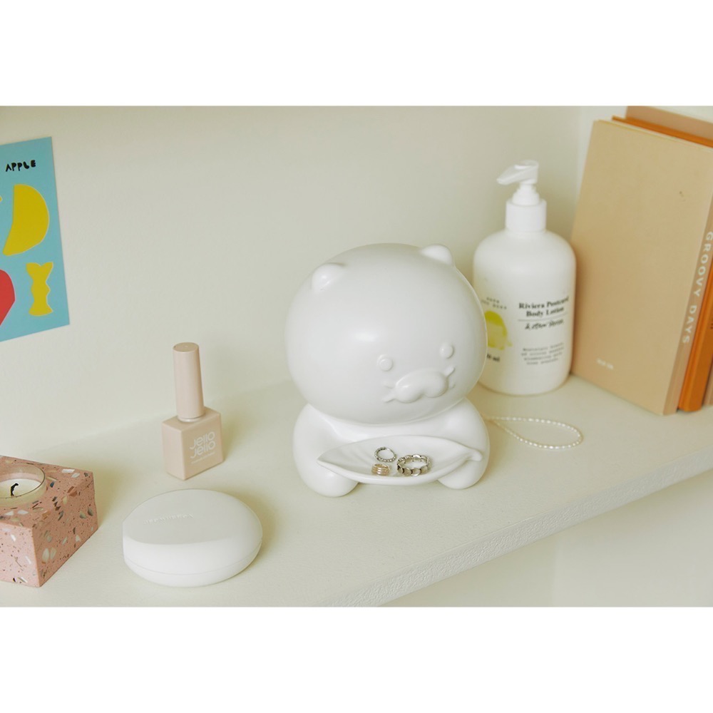 [KAKAO FRIENDS] 萊恩 春植 盆栽 擺設 入厝禮 白色 陶瓷 陶瓷盆栽 韓國🇰🇷-細節圖5