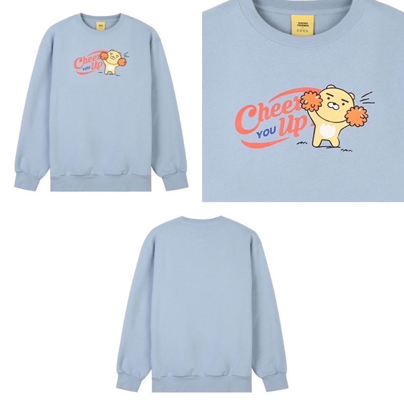 [KAKAO FRIENDS] 長袖 大學T 萊恩 TOPTEN RYAN CON 恐龍 聯名 韓國 偷偷摸摸🇰🇷-細節圖3