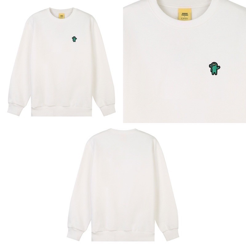 [KAKAO FRIENDS] 長袖 大學T 萊恩 TOPTEN RYAN CON 恐龍 聯名 韓國 偷偷摸摸🇰🇷-細節圖4