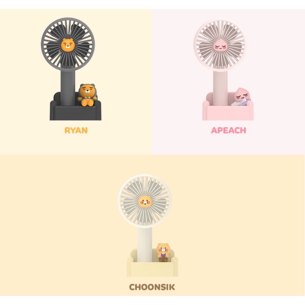 偷偷摸摸🐢 手持風扇 KAKAO FRIENDS 沙發風扇 風扇 電風扇 韓國 韓國代購 萊恩 春植 桃子 韓國🇰-細節圖10