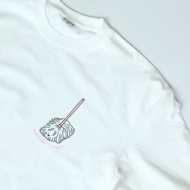 偷偷摸摸🐢 短袖 女生上衣 泰國代購 心碎小狗 dog 狗狗 T恤 拖把狗  泰國品牌 泰國 🇹🇭-細節圖2