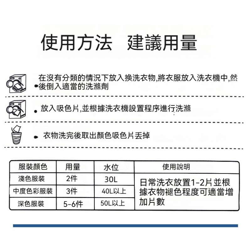 洗衣吸色片 防染洗衣吸色片  防染片 防串染 洗衣紙 防染巾 防染色 衣物防染色 吸色片-細節圖5