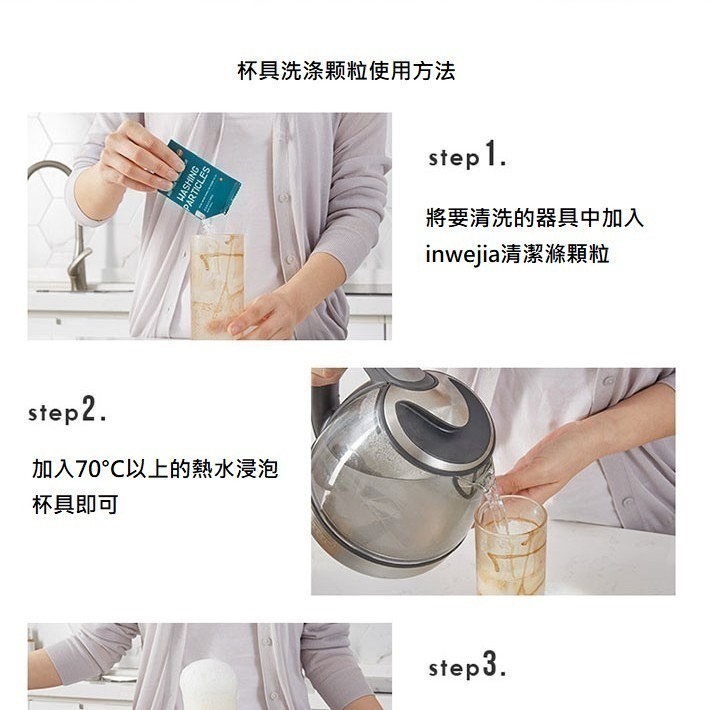 茶具清潔顆粒 15g*15包 (一盒 )  活性氧除垢劑 食品級杯具除垢劑 茶漬清潔劑 茶垢去除 水垢清潔劑 除咖啡垢-細節圖7