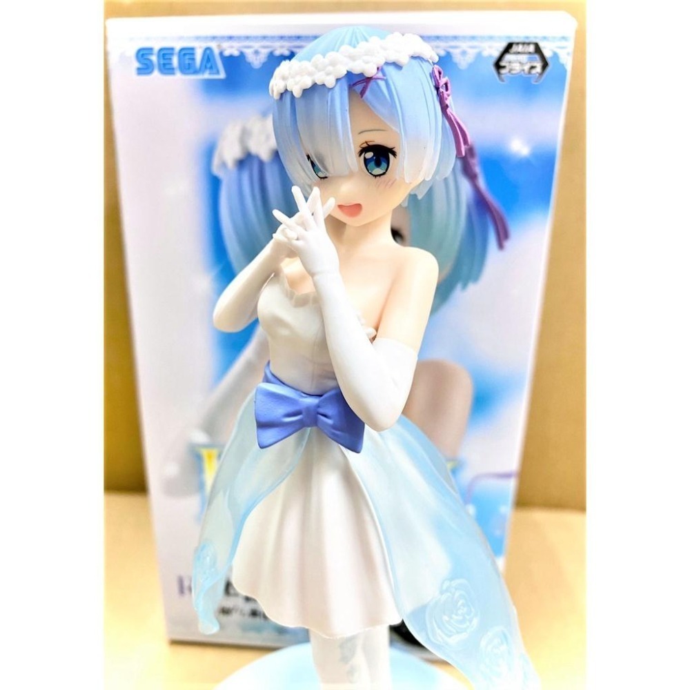 【模販珍藏館】*現貨* SEGA 景品 Re:從零開始的異世界生活 雷姆 婚紗 婚禮禮服 結婚禮服 22cm 公仔-細節圖3