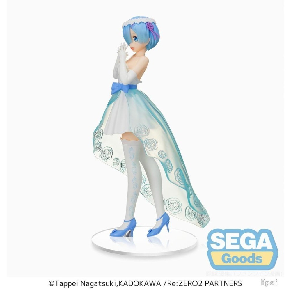 【模販珍藏館】*現貨* SEGA 景品 Re:從零開始的異世界生活 雷姆 婚紗 婚禮禮服 結婚禮服 22cm 公仔-細節圖5
