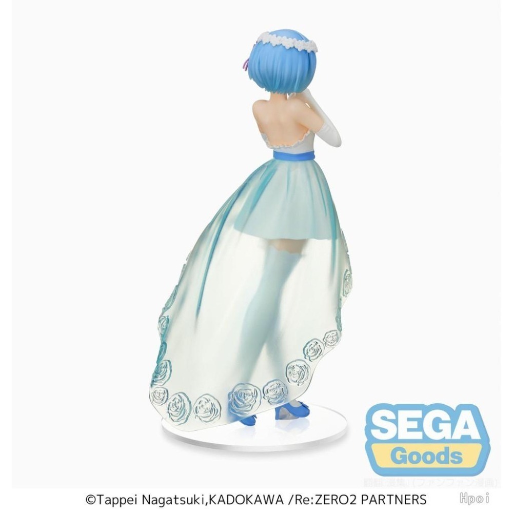 【模販珍藏館】*現貨* SEGA 景品 Re:從零開始的異世界生活 雷姆 婚紗 婚禮禮服 結婚禮服 22cm 公仔-細節圖6