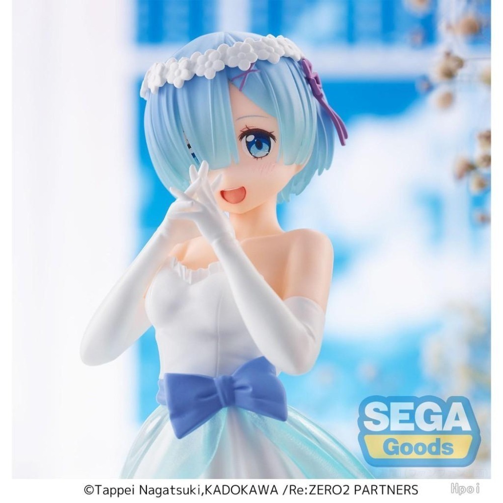 【模販珍藏館】*現貨* SEGA 景品 Re:從零開始的異世界生活 雷姆 婚紗 婚禮禮服 結婚禮服 22cm 公仔-細節圖7