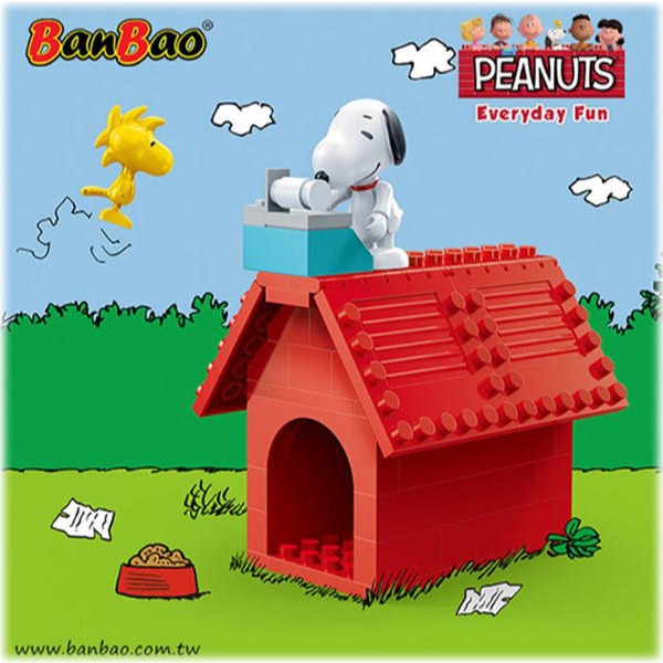 【模販珍藏館】*現貨* BanBao 邦寶積木 史努比系列 snoopy 糊塗塌客的窩 史努比小屋-細節圖2