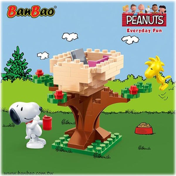 【模販珍藏館】*現貨* BanBao 邦寶積木 史努比系列 snoopy 糊塗塌客的窩 史努比小屋-細節圖3