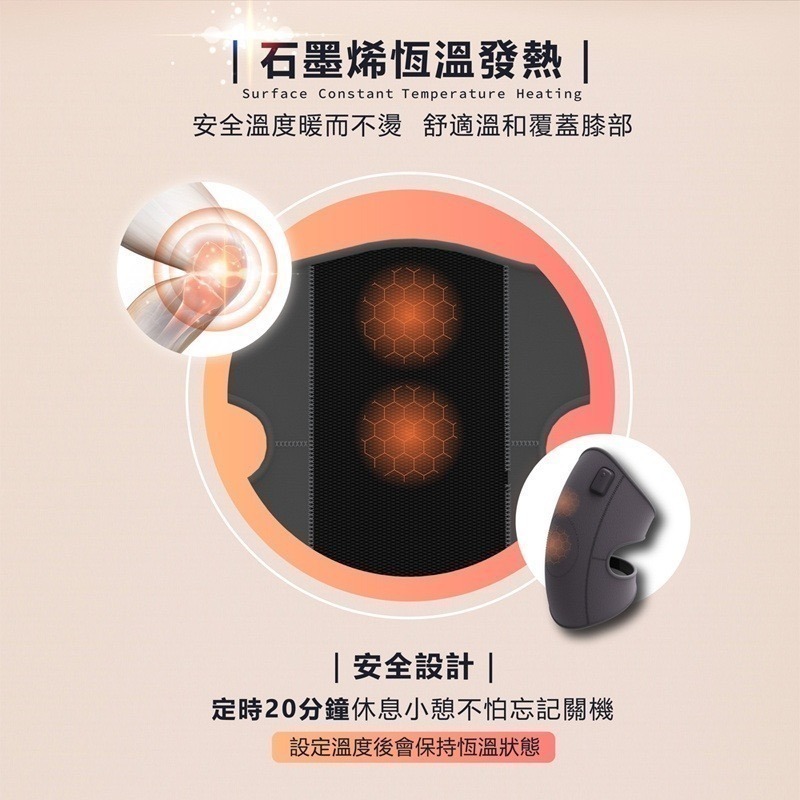 tokuyo 3in1石墨烯溫熱護膝 TS-202-細節圖5
