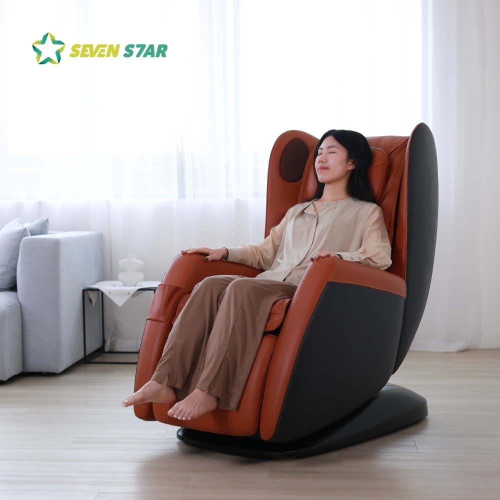 【SevenStar七星級】躍動天波椅SC-588 (灰白/橘棕)-細節圖2