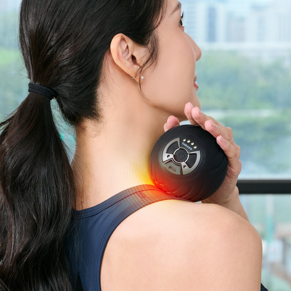 tokuyo Sporty 冷熱筋膜按摩球TS-067(冷熱+震動/震動轉速1200-4200 RPM/輔助袋)-細節圖2