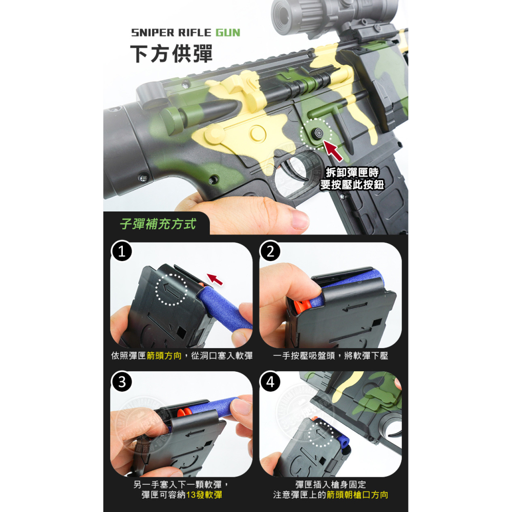 M416電動連發軟彈槍(附30發安全軟彈/附充電電池)(JW01)【888便利購】-細節圖5