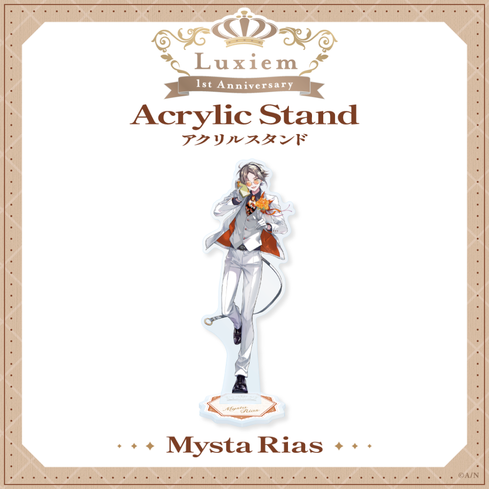 (出清、現貨) 日版 彩虹社 EN Luxiem  Noctyx 立牌 徽章 吊飾 特典-規格圖1