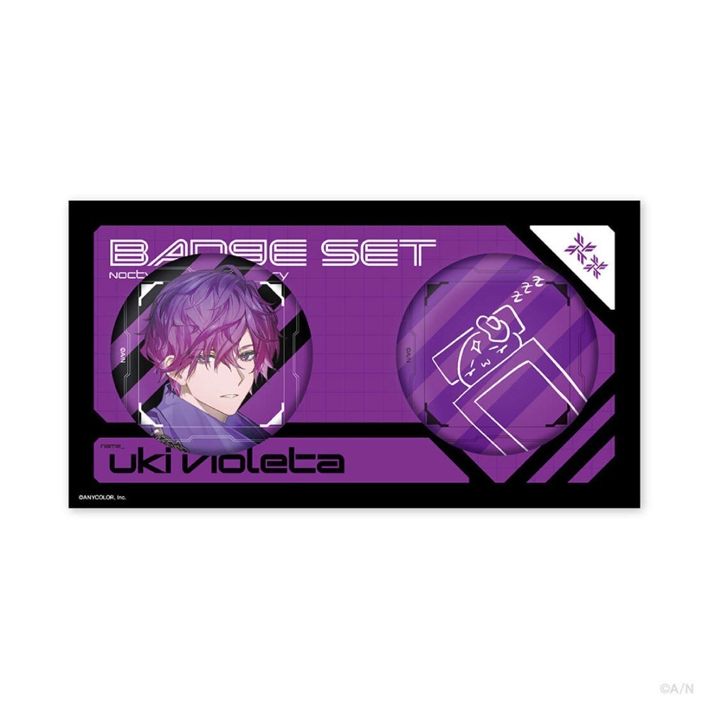 (出清、現貨) 日版 彩虹社 EN Luxiem  Noctyx 立牌 徽章 吊飾 特典-規格圖1